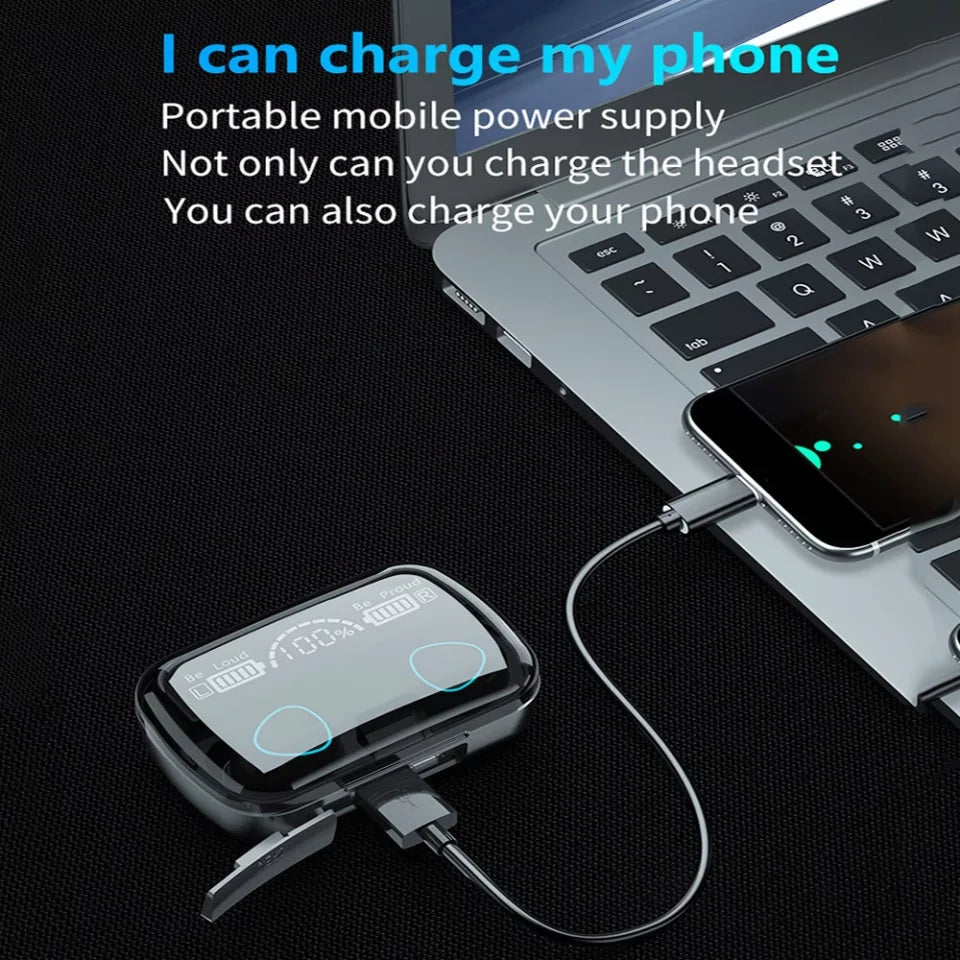 M10 Earbuds With Power Bank