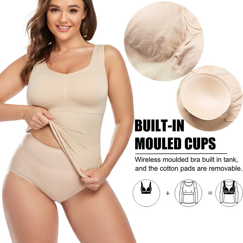 Imported™ Instant 2in 1 Camisoles Body Shapewear For (Women)