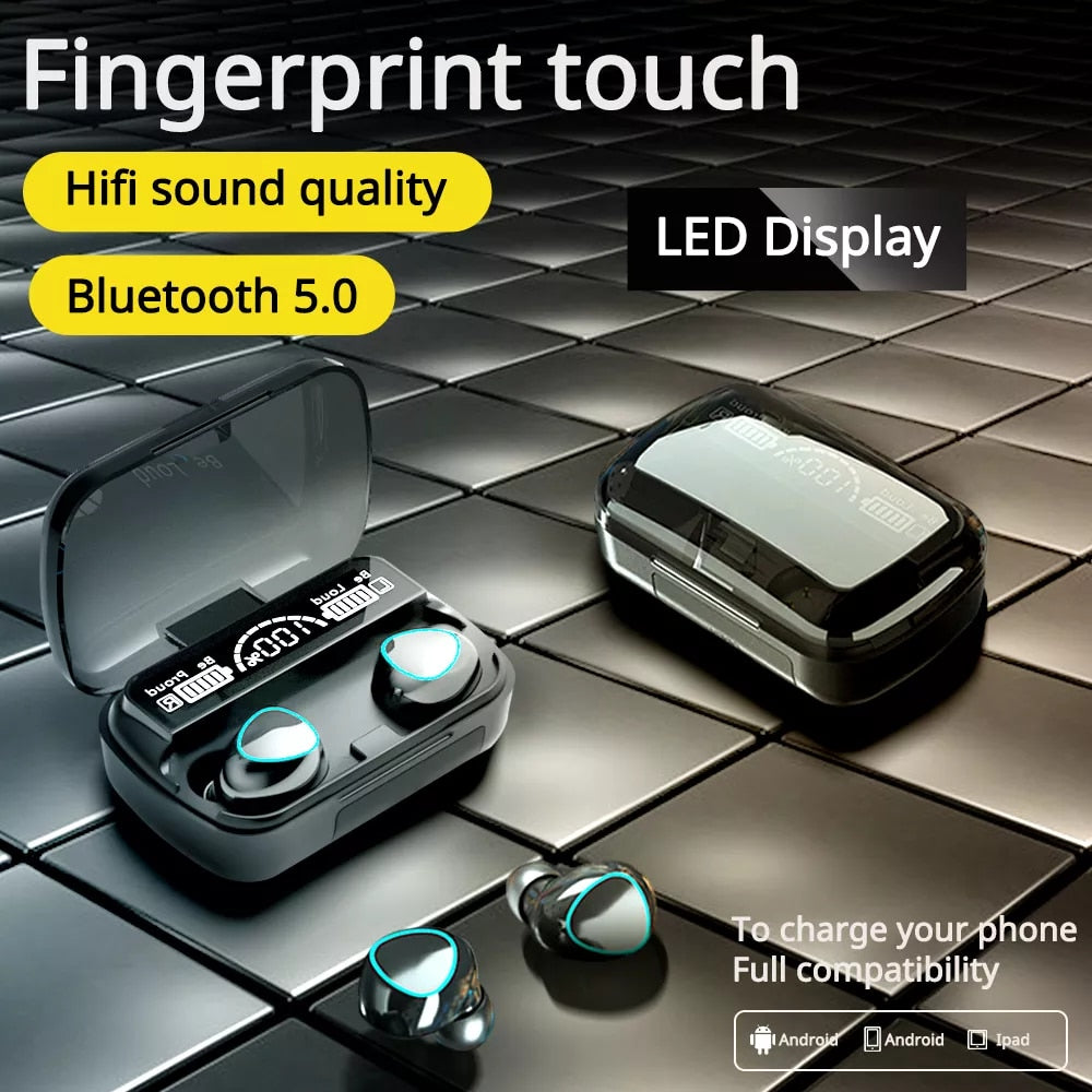 M10 Earbuds With Power Bank