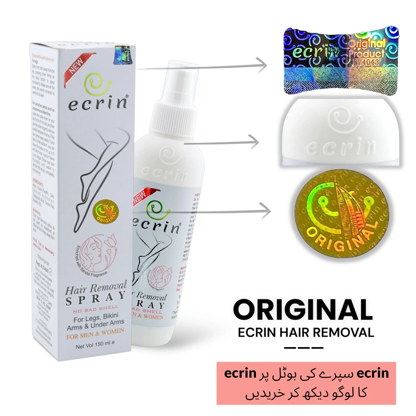 Imported™ Orignal Ecrin Hair Removal Spray 😍
