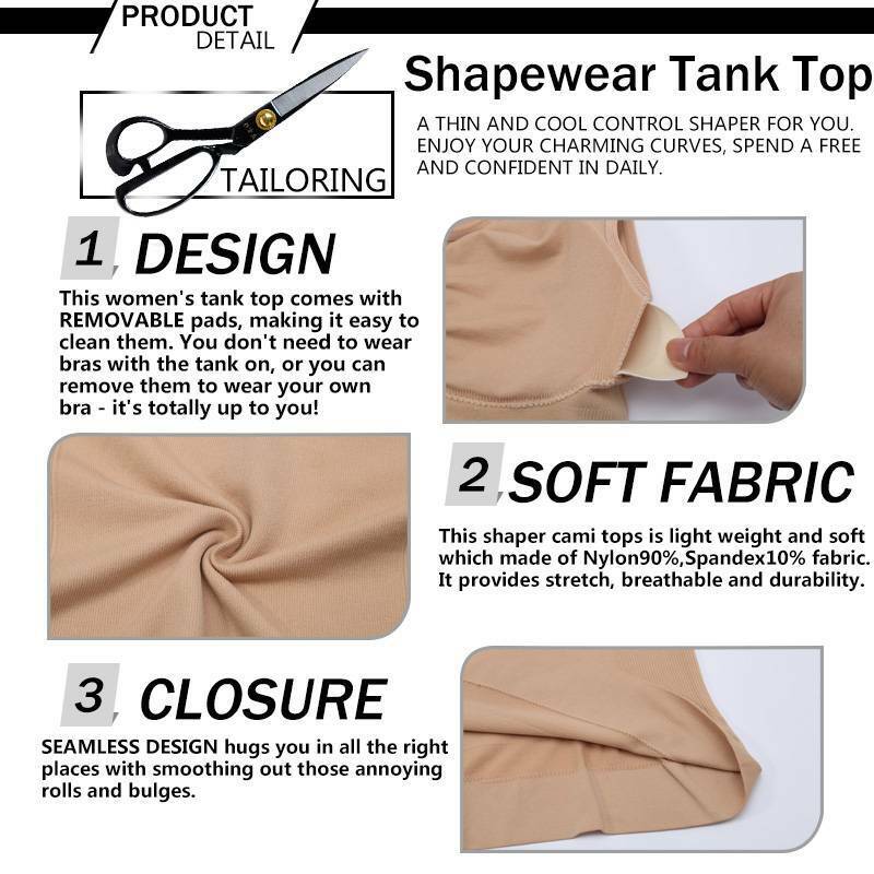 Imported™ Instant 2in 1 Camisoles Body Shapewear For (Women)