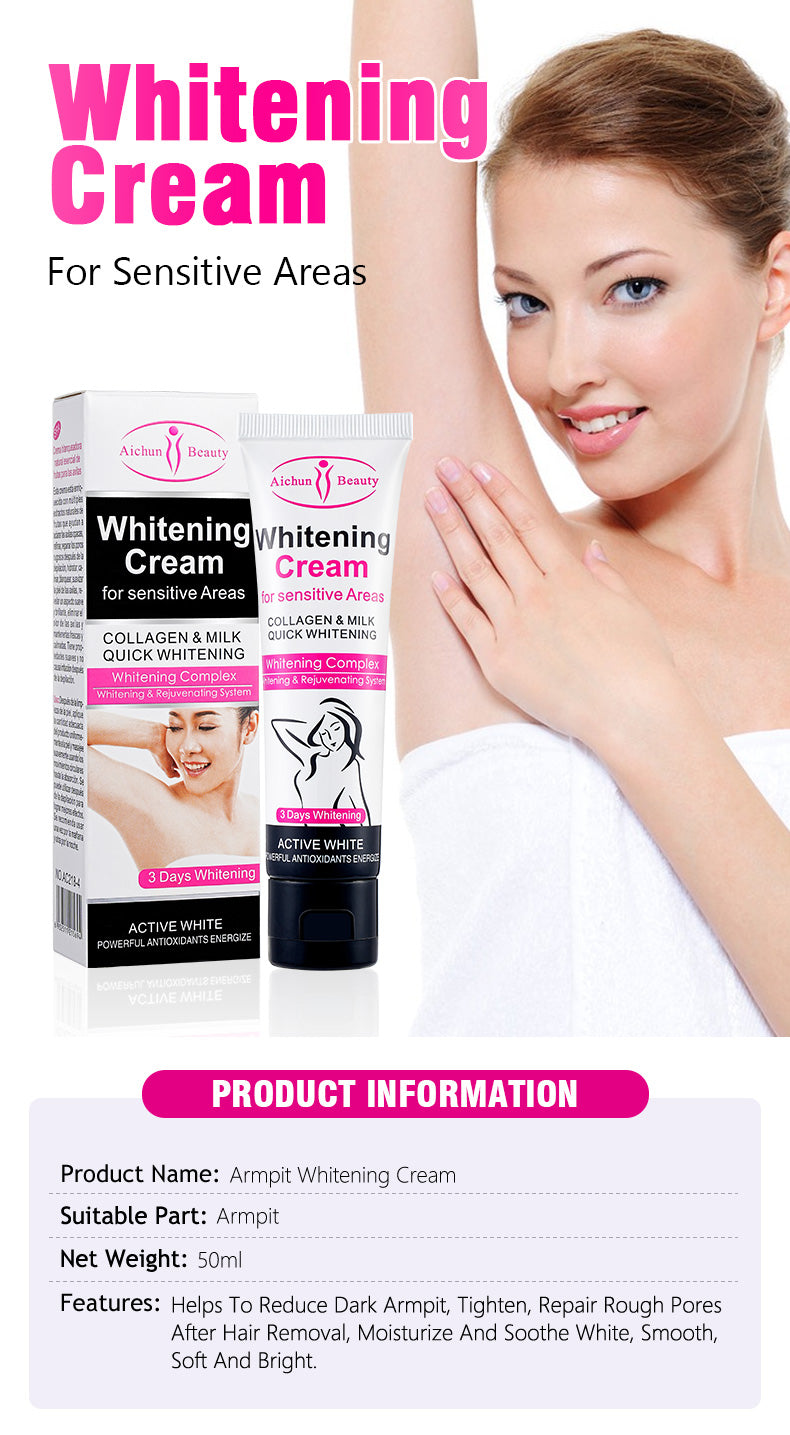 Hot Sale Milk Armpit Whitening Cream Armpit Fast Whitening Cream for Private Part