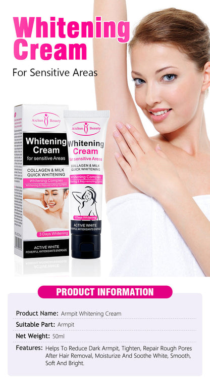 Hot Sale Milk Armpit Whitening Cream Armpit Fast Whitening Cream for Private Part