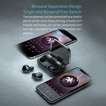 M10 Earbuds With Power Bank