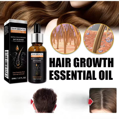 Hair Growth Oil,Biotin DHT Blocker,Anti-Loss Shampoo